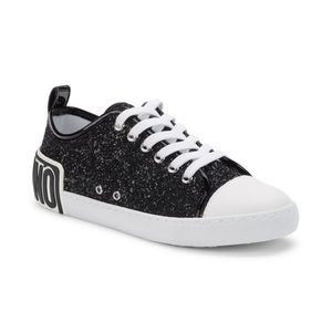 MOSCHINO COUTURE!
Logo Glitter Sneakers